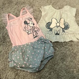 Minnie Mouse baby girls 3-6month set